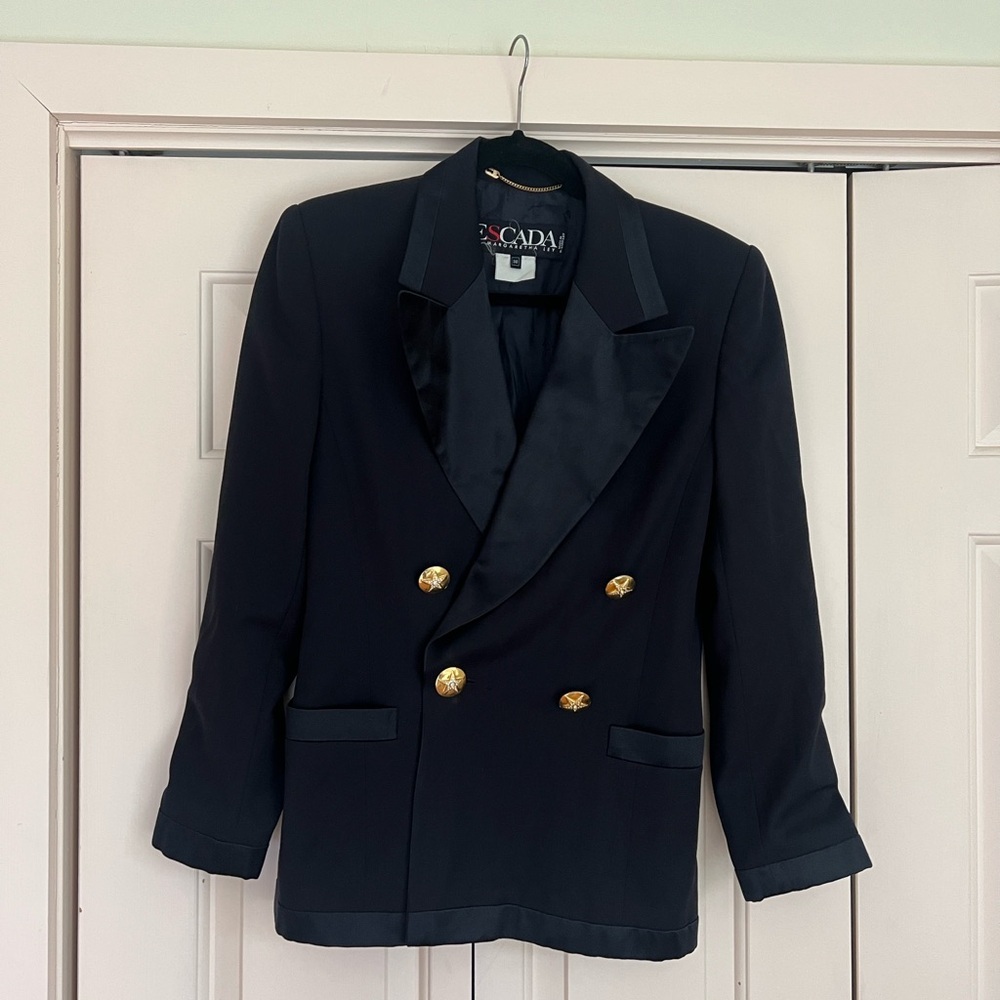 Vintage Made in Germany Escada Double Breasted Blazer - Picture 4 of 12